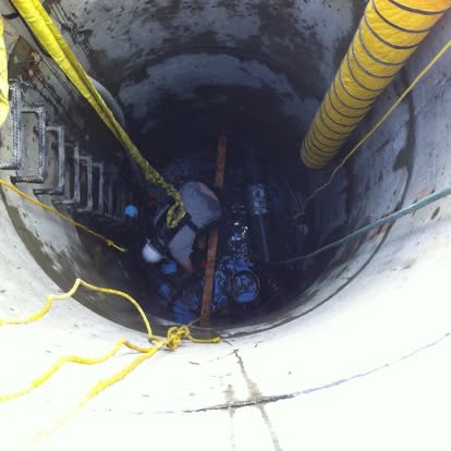 Confined-space vault entry